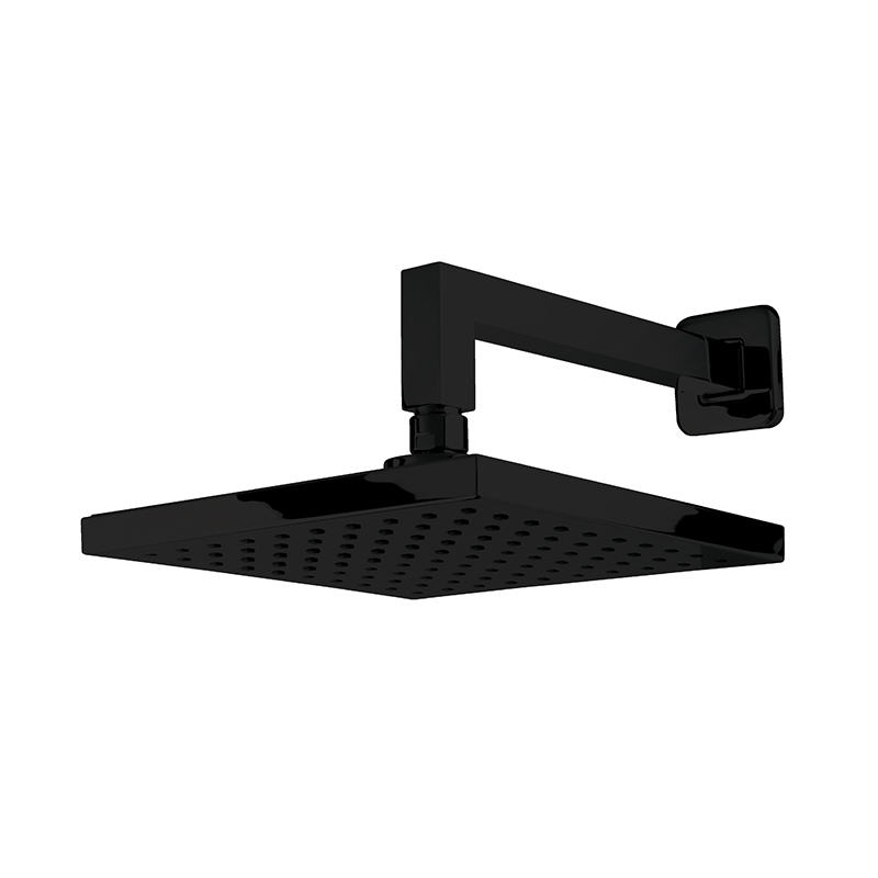 Tus ruza zidna kvadratna 250mm NEWARC - BLACK [470531B]